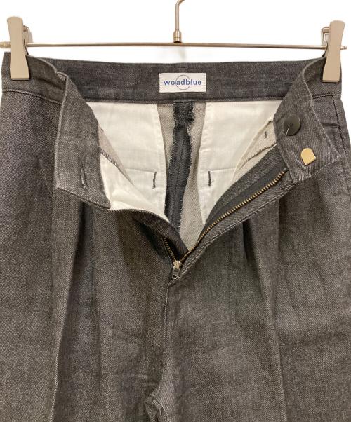 woadblue（ウォードブルー）woadblue (ウォードブルー) Demi-Luxe Beams (デミルクス ビームス) 別注２タックデニムパンツ ブラック サイズ:SIZE 24の古着・服飾アイテム
