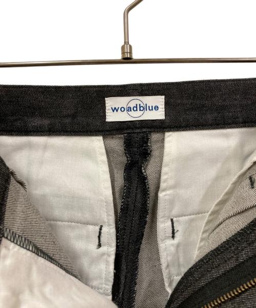 woadblue（ウォードブルー）woadblue (ウォードブルー) Demi-Luxe Beams (デミルクス ビームス) 別注２タックデニムパンツ ブラック サイズ:SIZE 24の古着・服飾アイテム
