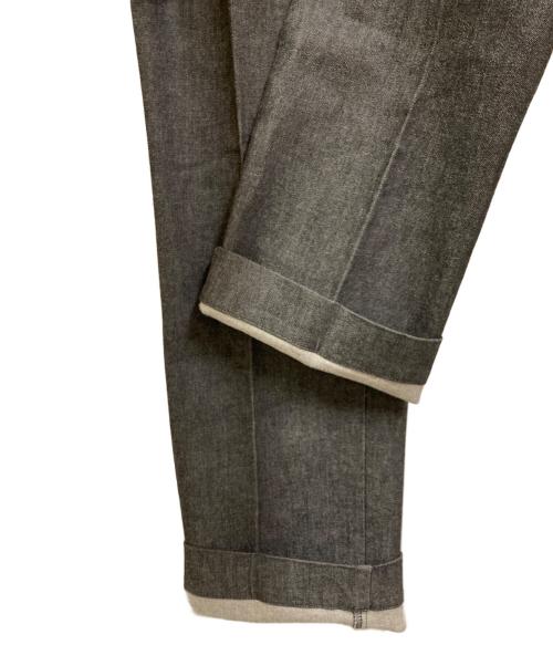 woadblue（ウォードブルー）woadblue (ウォードブルー) Demi-Luxe Beams (デミルクス ビームス) 別注２タックデニムパンツ ブラック サイズ:SIZE 24の古着・服飾アイテム