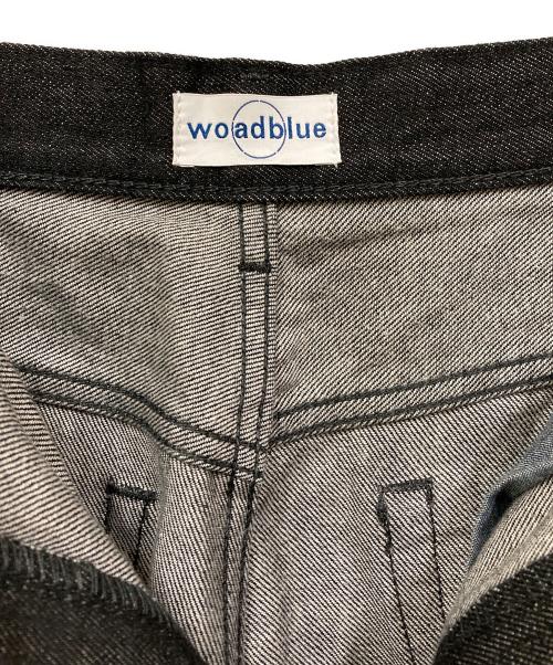 woadblue（ウォードブルー）woadblue (ウォードブルー) Demi-Luxe Beams (デミルクス ビームス) リジットハイライズ パンツ ブラック サイズ:SIZE26の古着・服飾アイテム