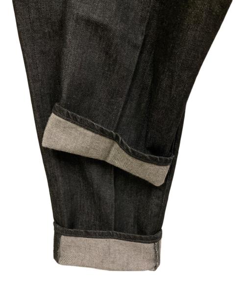 woadblue（ウォードブルー）woadblue (ウォードブルー) Demi-Luxe Beams (デミルクス ビームス) リジットハイライズ パンツ ブラック サイズ:SIZE26の古着・服飾アイテム