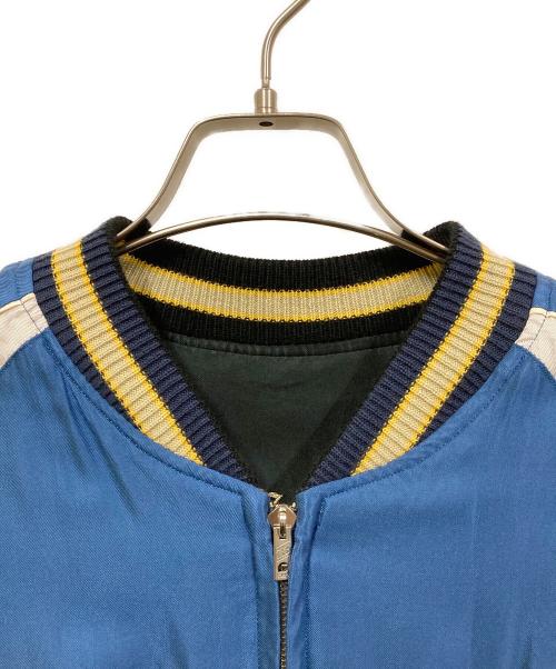 東洋エンタープライズ（トウヨウエンタープライズ）東洋エンタープライズ (トウヨウエンタープライズ) SOUVENIR JACKET WHITE EAGLE×GOLD DRAGON  ブラック サイズ:SIZE Lの古着・服飾アイテム