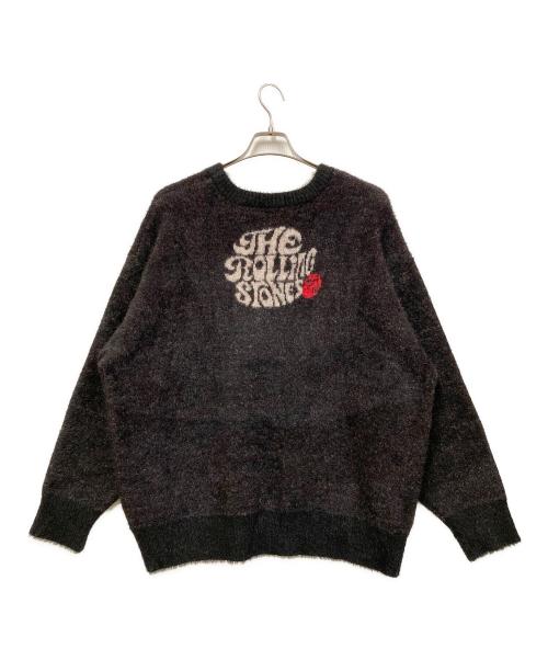 ROLLING STONES（ローリングストーンズ）ROLLING STONES (ローリングストーンズ) JACKROSE (ジャックローズ) シャギーニット ブラック サイズ:SIZE 3の古着・服飾アイテム