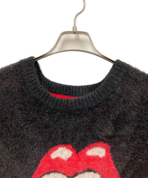 ROLLING STONES（ローリングストーンズ）ROLLING STONES (ローリングストーンズ) JACKROSE (ジャックローズ) シャギーニット ブラック サイズ:SIZE 3の古着・服飾アイテム