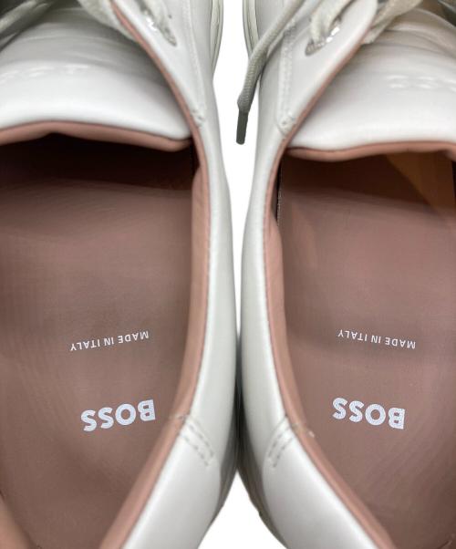 BOSS（ボス）BOSS (ボス) シグネチャーストライプスニーカー ベージュ サイズ:SIZE 39の古着・服飾アイテム