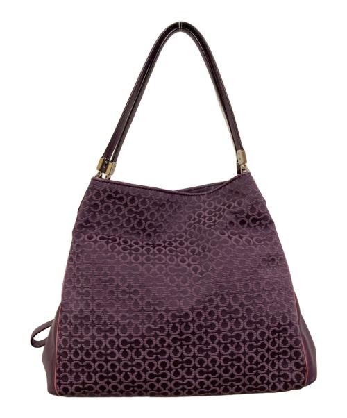COACH（コーチ）COACH (コーチ) トートバッグ パープルの古着・服飾アイテム