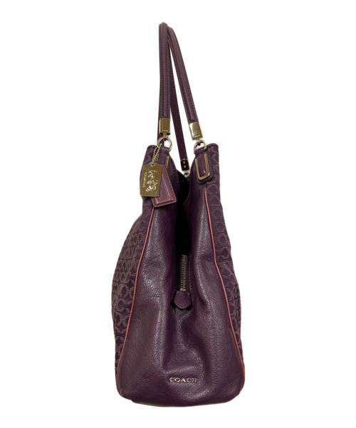 COACH（コーチ）COACH (コーチ) トートバッグ パープルの古着・服飾アイテム