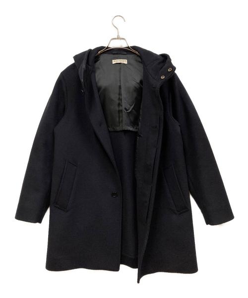 BEAUTY&YOUTH UNITED ARROWS（ビューティーアンドユースユナイテッドアローズ）BEAUTY&YOUTH UNITED ARROWS (ビューティーアンドユースユナイテッドアローズ) BY 120S メルトン フードコート ネイビー サイズ:SIZE XLの古着・服飾アイテム