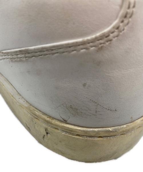 DOLCE & GABBANA（ドルチェ＆ガッバーナ）DOLCE & GABBANA (ドルチェ＆ガッバーナ) レザースニーカー ホワイト サイズ:SIZE 8.5の古着・服飾アイテム