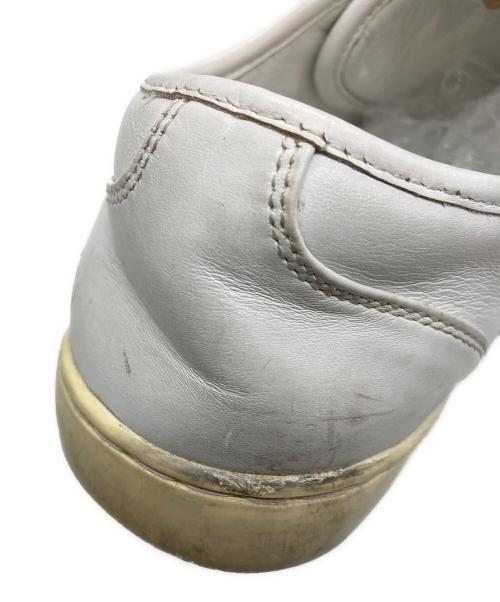 DOLCE & GABBANA（ドルチェ＆ガッバーナ）DOLCE & GABBANA (ドルチェ＆ガッバーナ) レザースニーカー ホワイト サイズ:SIZE 8.5の古着・服飾アイテム