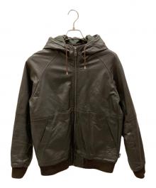 ADDICT（アディクト）の古着「レザージャケット」｜ブラウン
