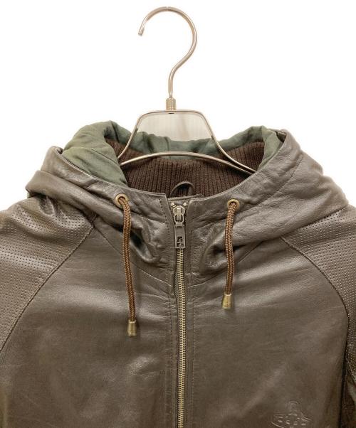 ADDICT（アディクト）ADDICT (アディクト) レザージャケット ブラウン サイズ:SIZE Mの古着・服飾アイテム