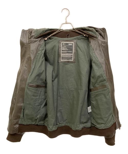 ADDICT（アディクト）ADDICT (アディクト) レザージャケット ブラウン サイズ:SIZE Mの古着・服飾アイテム