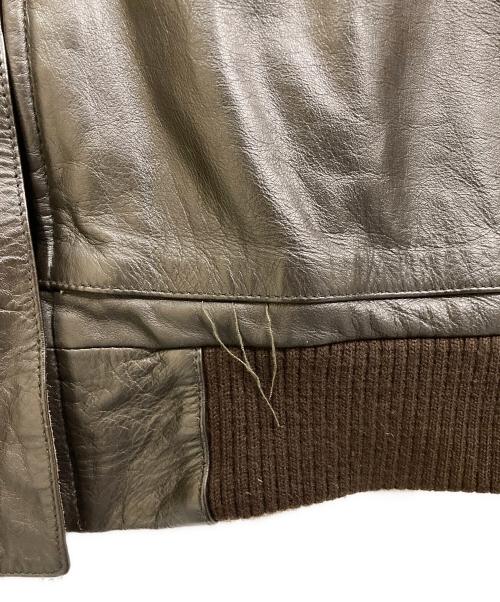 ADDICT（アディクト）ADDICT (アディクト) レザージャケット ブラウン サイズ:SIZE Mの古着・服飾アイテム