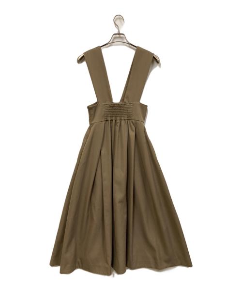 JENNE（ジェンヌ）JENNE (ジェンヌ) フレアタックジャンパードレス カーキ サイズ:SIZE Mの古着・服飾アイテム
