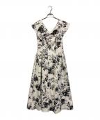 HER LIP TOハーリップトゥ）の古着「Secret Garden Midi Dress」｜ホワイト