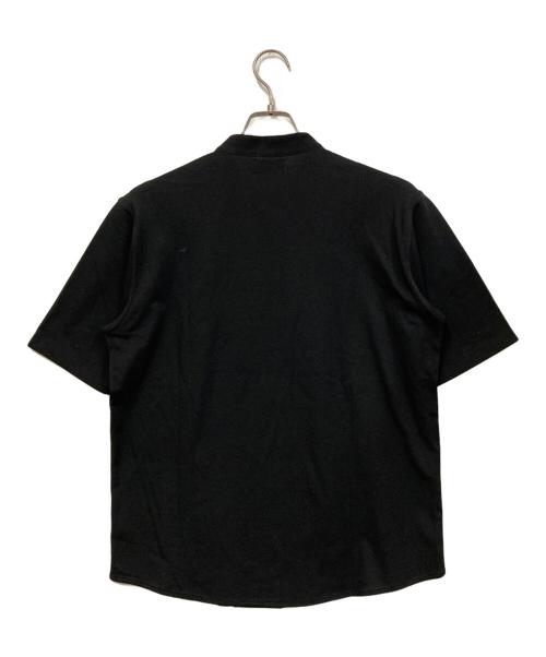 LACOSTE（ラコステ）LACOSTE (ラコステ) バンドカラーオープンシャツ ブラック サイズ:SIZE Mの古着・服飾アイテム