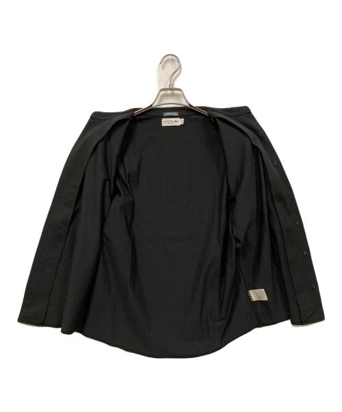 LACOSTE（ラコステ）LACOSTE (ラコステ) バンドカラーオープンシャツ ブラック サイズ:SIZE Mの古着・服飾アイテム