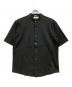 LACOSTE（ラコステ）の古着「バンドカラーオープンシャツ」｜ブラック