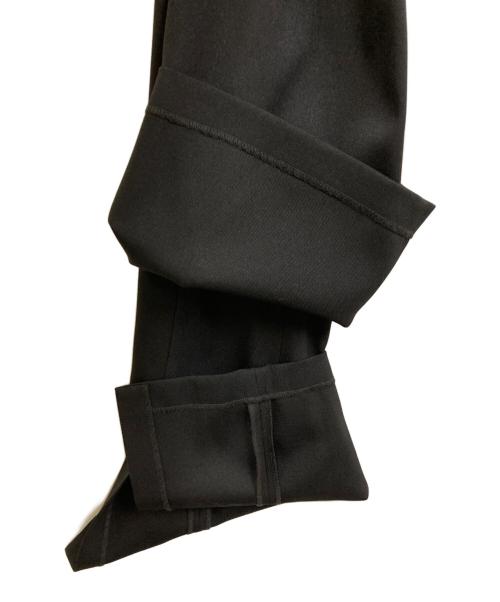 LANVIN en Bleu（ランバンオンブルー）LANVIN en Bleu (ランバンオンブルー) ウールツイルスリットフレアパンツ ブラック サイズ:SIZE 36の古着・服飾アイテム