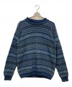 original Bluesオリジナルブルース）の古着「インディゴ染コットンニット」｜ブルー
