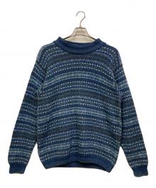 original Blues（オリジナルブルース）の古着「インディゴ染コットンニット」｜ブルー