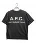 A.P.C.（アーペーセー）の古着「ロゴプリントTシャツ」｜ブラック