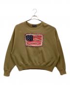 POLO RALPH LAURENポロ・ラルフローレン）の古着「星条旗スウェット」｜ベージュ