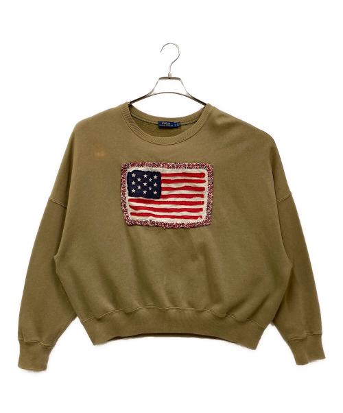 POLO RALPH LAUREN（ポロ・ラルフローレン）POLO RALPH LAUREN (ポロ・ラルフローレン) 星条旗スウェット ベージュ サイズ:SIZE Mの古着・服飾アイテム