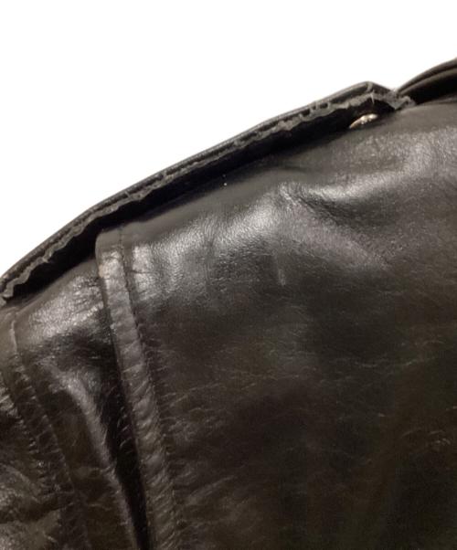 HORN WORKS（ホーンワークス）HORN WORKS (ホーンワークス) レザーライダースジャケット ブラック サイズ:SIZE LLの古着・服飾アイテム