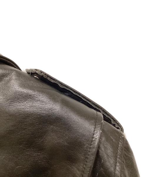 HORN WORKS（ホーンワークス）HORN WORKS (ホーンワークス) レザーライダースジャケット ブラック サイズ:SIZE LLの古着・服飾アイテム