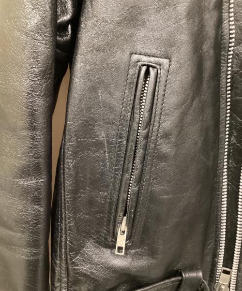 HORN WORKS（ホーンワークス）HORN WORKS (ホーンワークス) レザーライダースジャケット ブラック サイズ:SIZE LLの古着・服飾アイテム