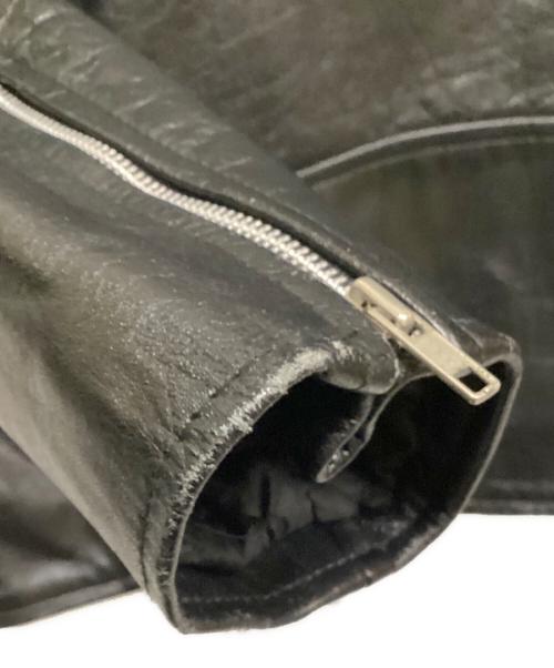 HORN WORKS（ホーンワークス）HORN WORKS (ホーンワークス) レザーライダースジャケット ブラック サイズ:SIZE LLの古着・服飾アイテム