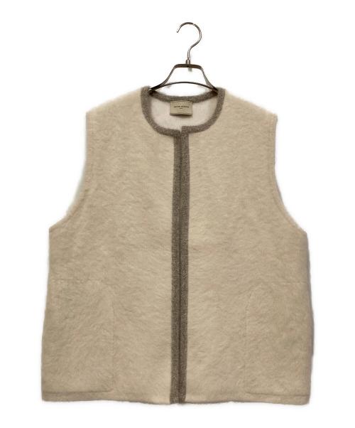 UNITED ARROWS TOKYO（ユナイテッドアローズトウキョウ）UNITED ARROWS TOKYO (ユナイテッドアローズトウキョウ) フォックスカシミヤニットベスト ホワイト サイズ:表記なしの古着・服飾アイテム