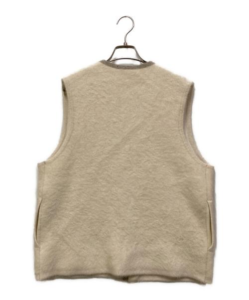 UNITED ARROWS TOKYO（ユナイテッドアローズトウキョウ）UNITED ARROWS TOKYO (ユナイテッドアローズトウキョウ) フォックスカシミヤニットベスト ホワイト サイズ:表記なしの古着・服飾アイテム