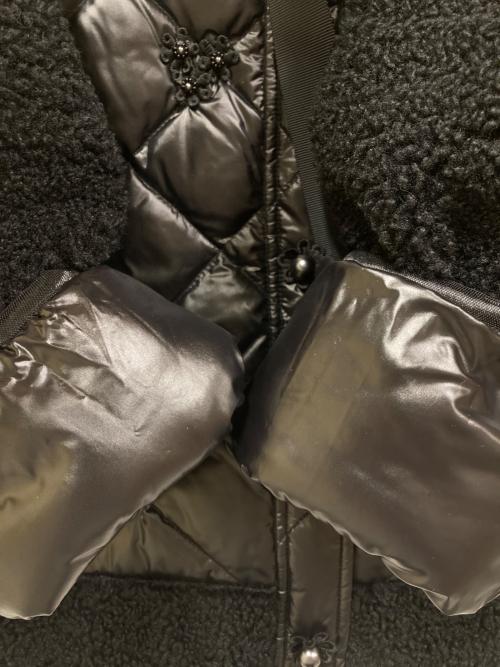 Super Beauty（スーパービューティ）Super Beauty (スーパービューティ) ボア切替ダウンジャケット ブラック サイズ:SIZE 42の古着・服飾アイテム