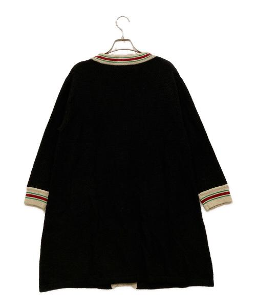 Super Beauty（スーパービューティ）Super Beauty (スーパービューティ) 花柄刺繍ロングカーディガン ブラック サイズ:SIZE 42 未使用品の古着・服飾アイテム