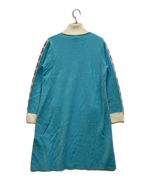 Super Beauty（スーパービューティ）Super Beauty (スーパービューティ) タートルネックニットワンピース スカイブルー サイズ:SIZE 42 未使用品の古着・服飾アイテム