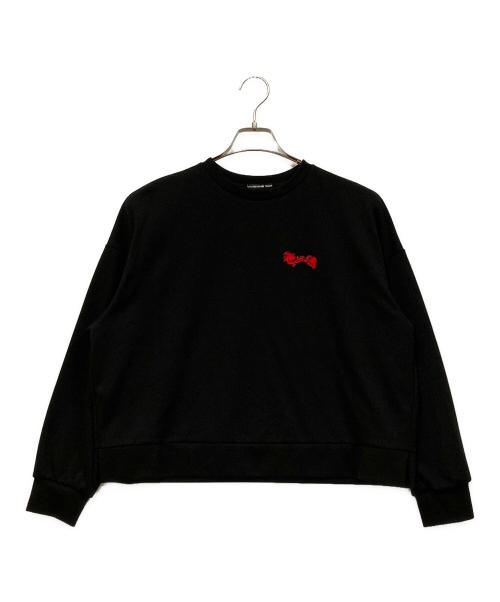 VIVIENNE TAM（ヴィヴィアンタム）VIVIENNE TAM (ヴィヴィアンタム) ドラゴン刺繍カットソー ブラック サイズ:SIZE 38の古着・服飾アイテム