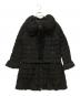 TO BE CHIC（トゥービーシック）の古着「フリルティアードダウンコート」｜ブラック