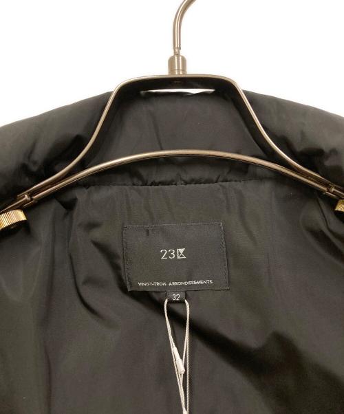 23区（ニジュウサンク）23区 (ニジュウサンク) 中綿 パティング ベスト ブラック サイズ:SIZE 32 未使用品の古着・服飾アイテム