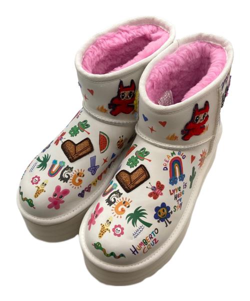 UGG（アグ）UGG (アグ) Classic Platform Pop Sketch ホワイト サイズ:SIZE 22cmの古着・服飾アイテム