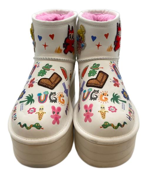 UGG（アグ）UGG (アグ) Classic Platform Pop Sketch ホワイト サイズ:SIZE 22cmの古着・服飾アイテム
