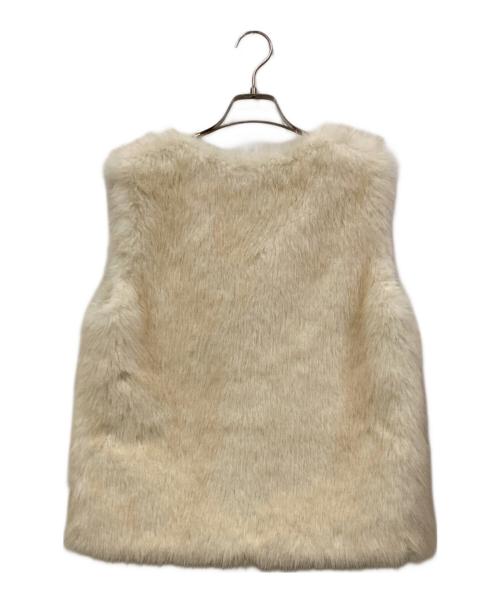 anuans（アニュアンス）anuans (アニュアンス) ショートファーベスト ベージュ サイズ:SIZE Free 未使用品の古着・服飾アイテム