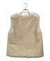 anuans (アニュアンス) ショートファーベスト ベージュ サイズ:SIZE Free 未使用品：13000円