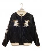 HOUSTONヒューストン）の古着「別珍アラスカスーベニアジャケット」｜ブラック