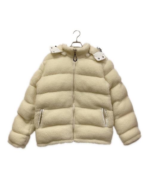 LUXE/R（ラグジュ）LUXE/R (ラグジュ) 高密度タフタ×ボア中綿入りフードパーカー アイボリー サイズ:SIZE Lの古着・服飾アイテム