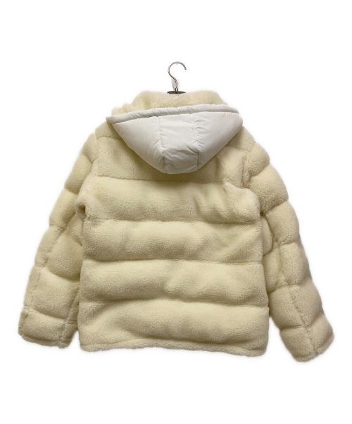 LUXE/R（ラグジュ）LUXE/R (ラグジュ) 高密度タフタ×ボア中綿入りフードパーカー アイボリー サイズ:SIZE Lの古着・服飾アイテム