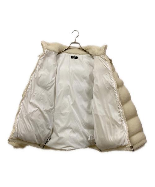 LUXE/R（ラグジュ）LUXE/R (ラグジュ) 高密度タフタ×ボア中綿入りフードパーカー アイボリー サイズ:SIZE Lの古着・服飾アイテム