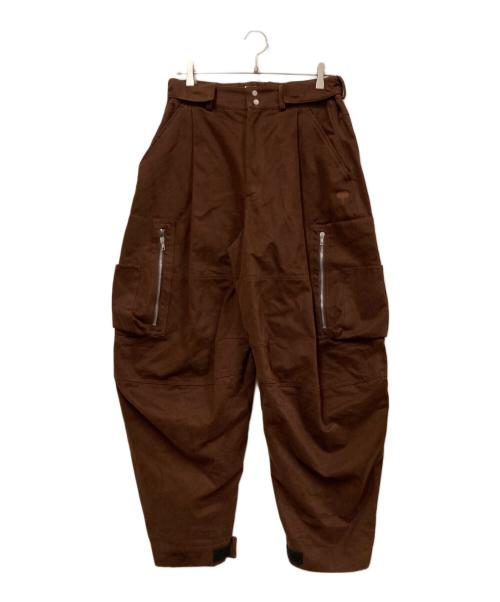 MORDECAI（モルデカイ）MORDECAI (モルデカイ) TWILL CARGO EASY TROUSERS ブラウン サイズ:SIZE Mの古着・服飾アイテム
